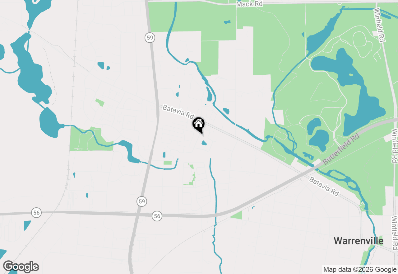Map of 2S757 Timber Drive, Warrenville, IL 60555