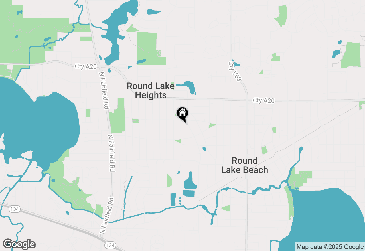 Map of 1513 Walnut Drive, Round Lake Beach, IL 60073