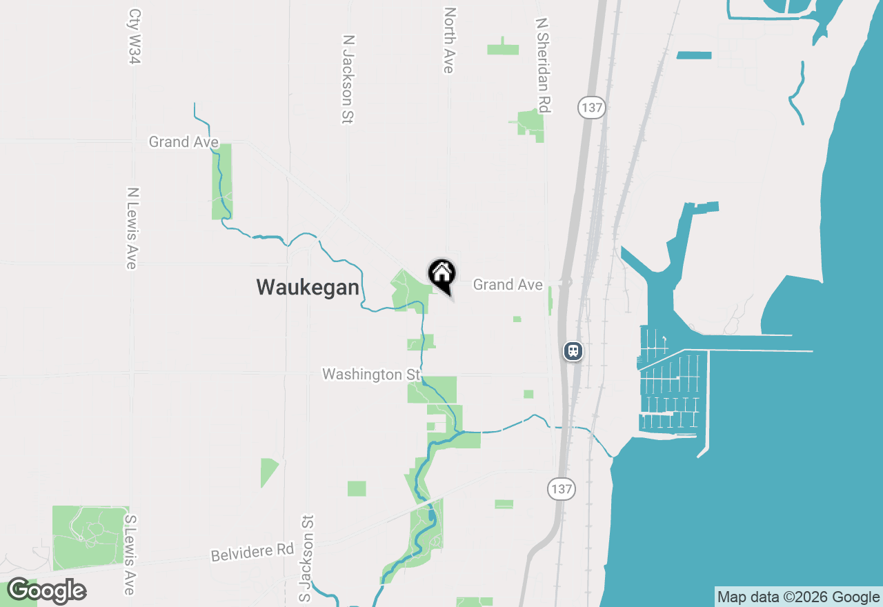 Map of 209 Sherman Place, Waukegan, IL 60085
