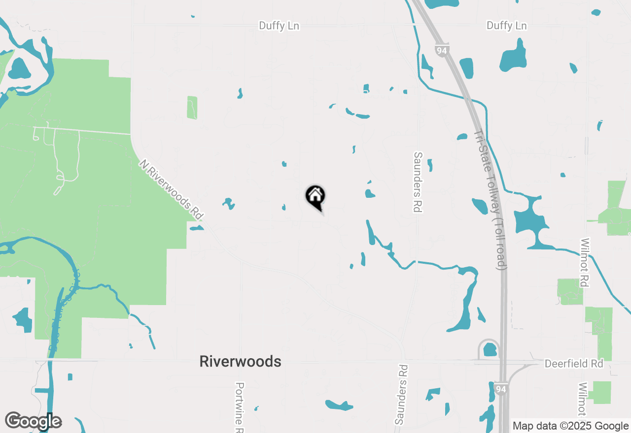 Map of 2640 Crestwood Lane, Riverwoods, IL 60015