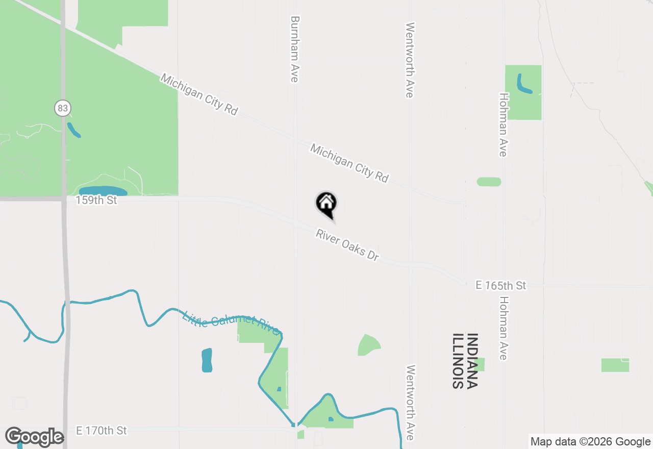 Map of 1239 Price Avenue, Calumet City, IL 60409