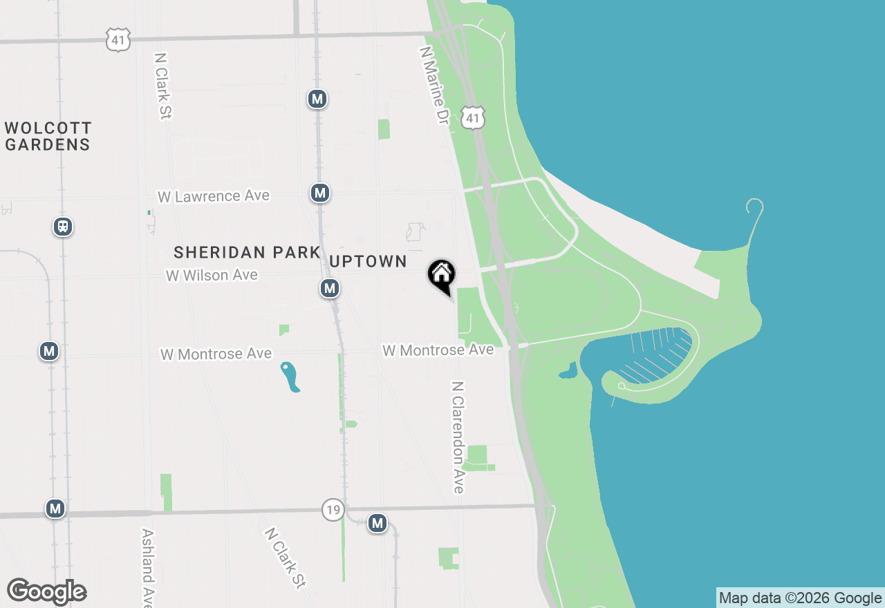 Map of 824 W Sunnyside Avenue #3, Chicago, IL 60640