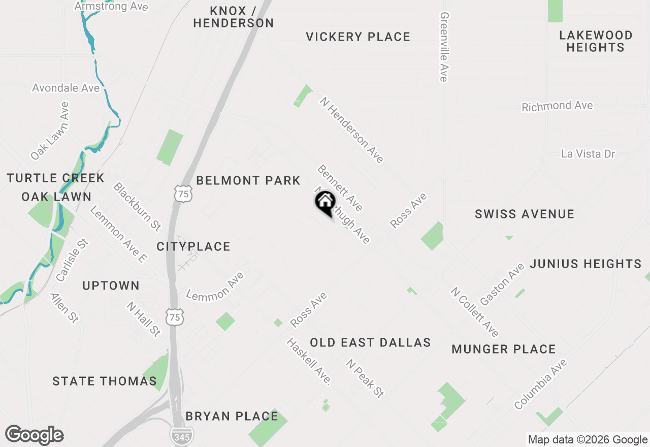 Map of 2015 N Prairie Avenue #202, Dallas, TX 75204