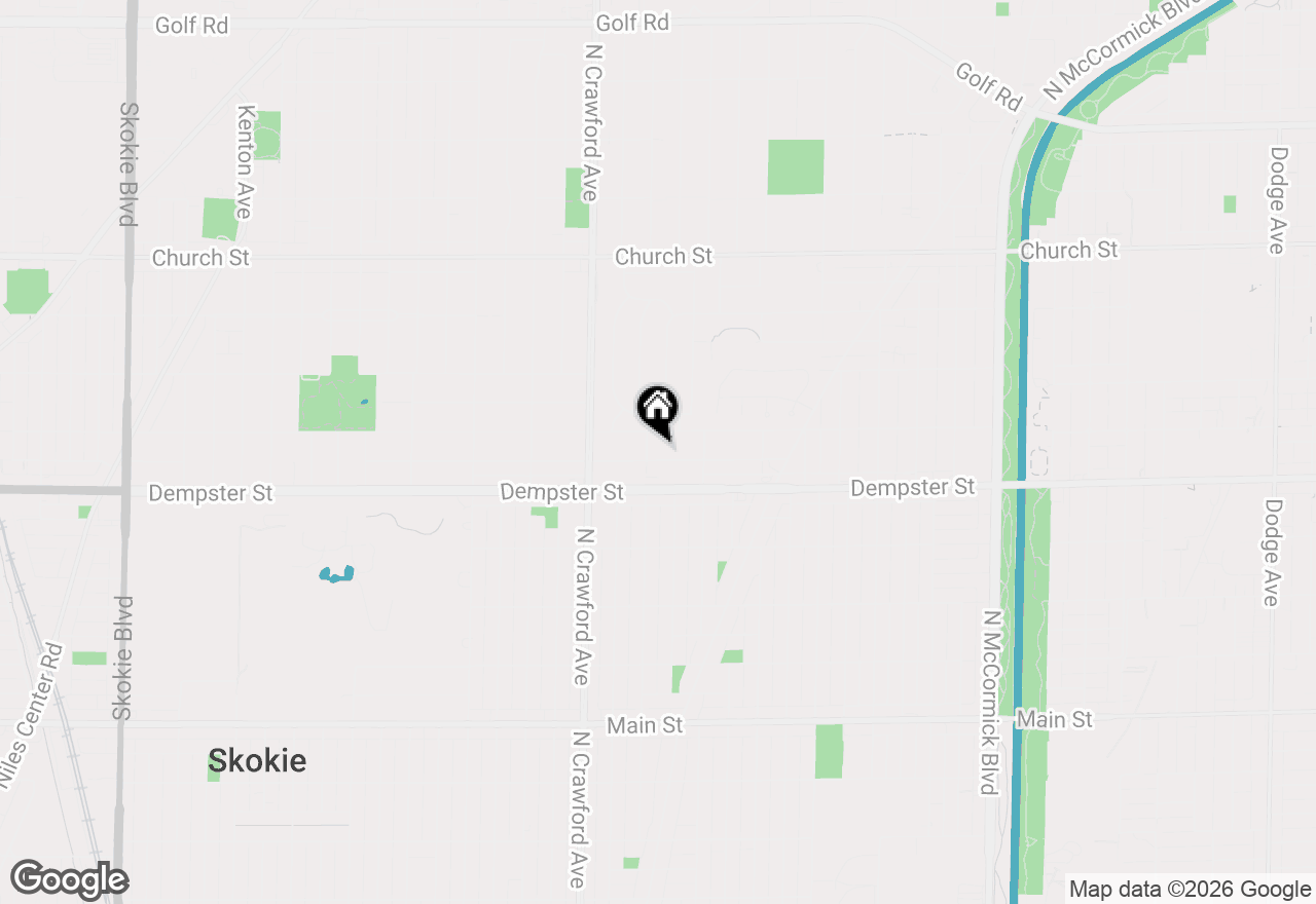Map of 3850 Enfield Avenue, Skokie, IL 60076