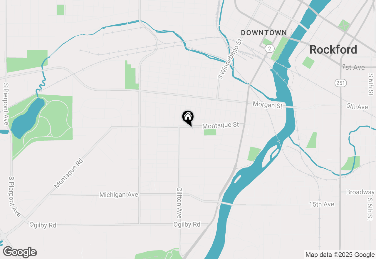 Map of 820 Montague Street, Rockford, IL 61102