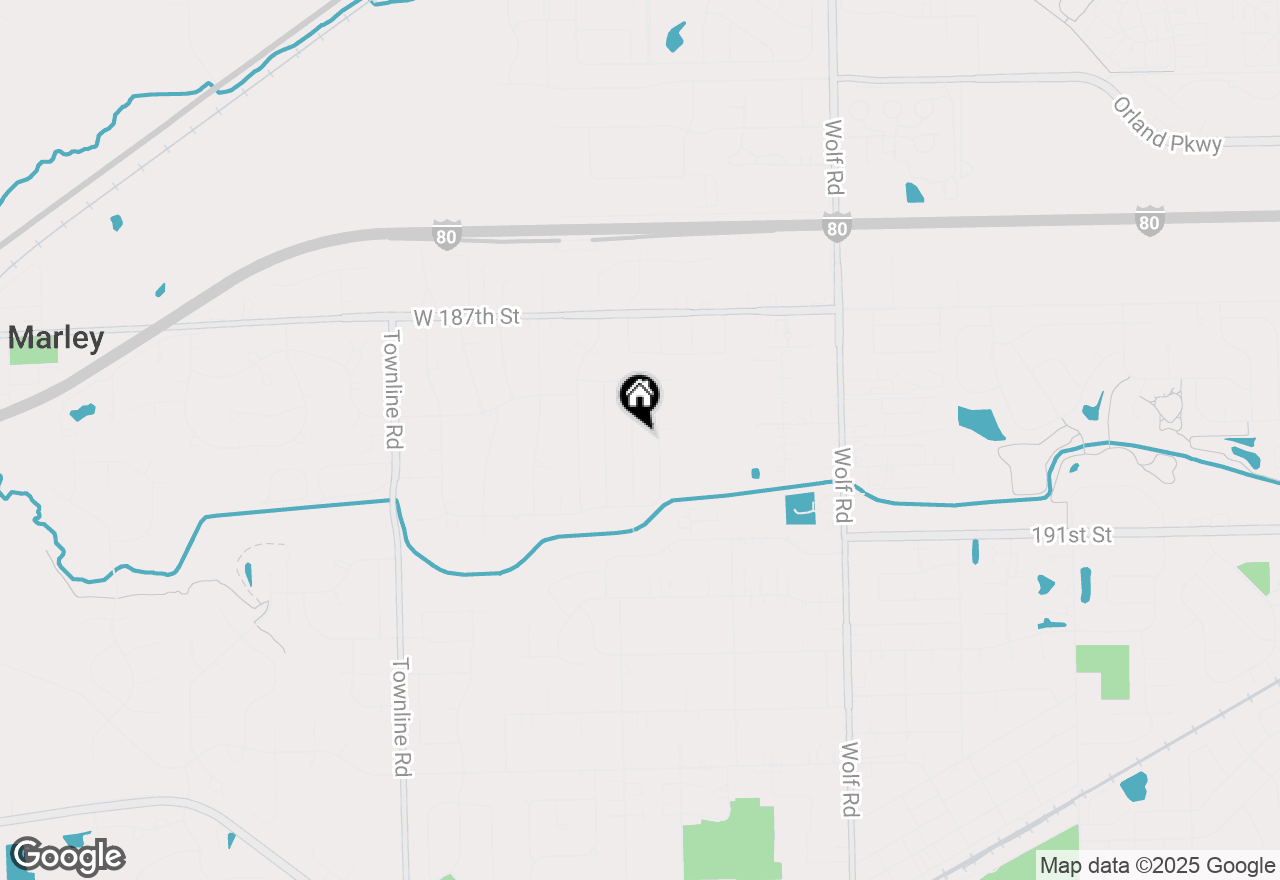 Map of 18905 Meadowview Drive, Mokena, IL 60448