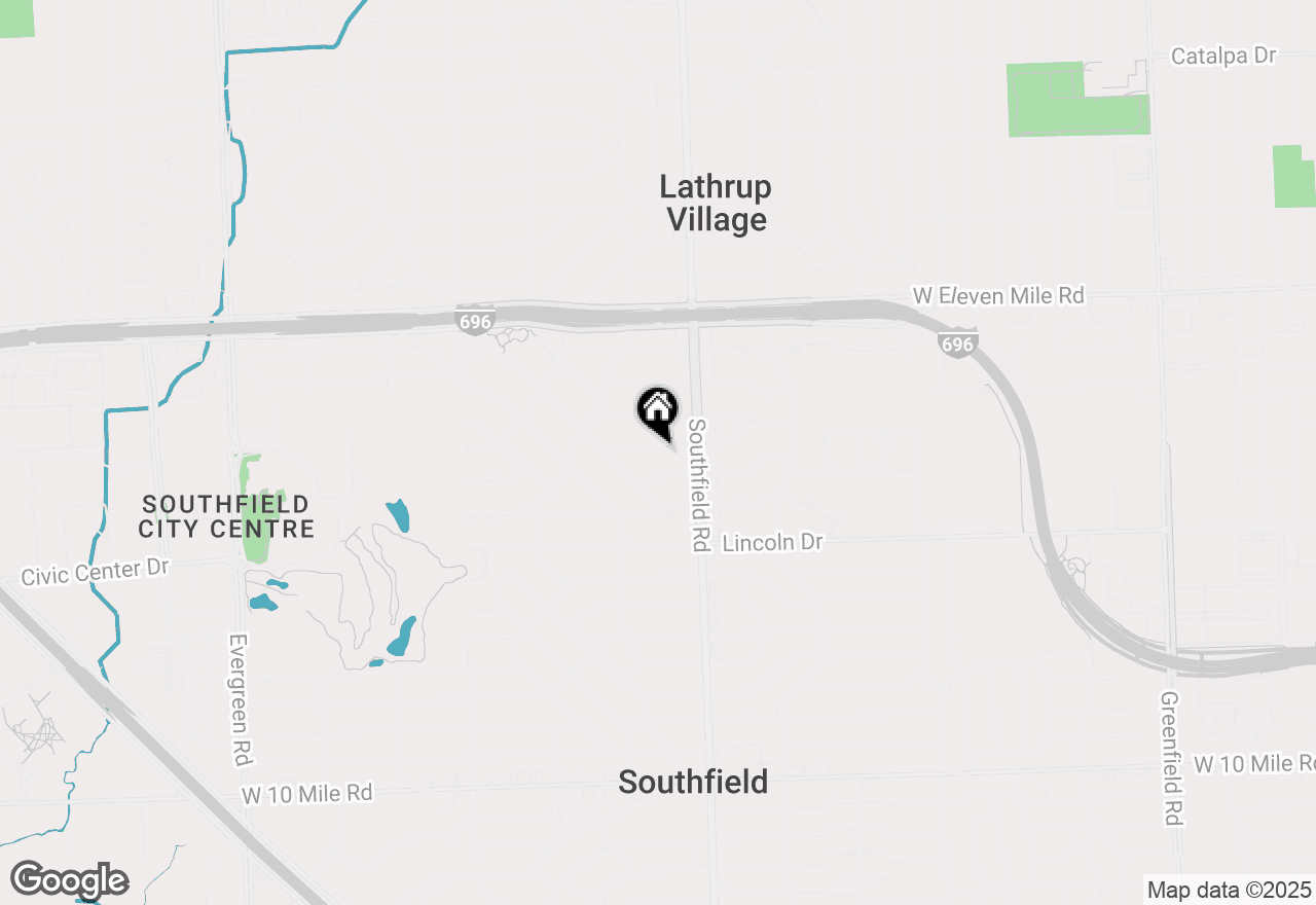 Map of 18171 Kilbirnie Avenue, Lathrup Village, MI 48076