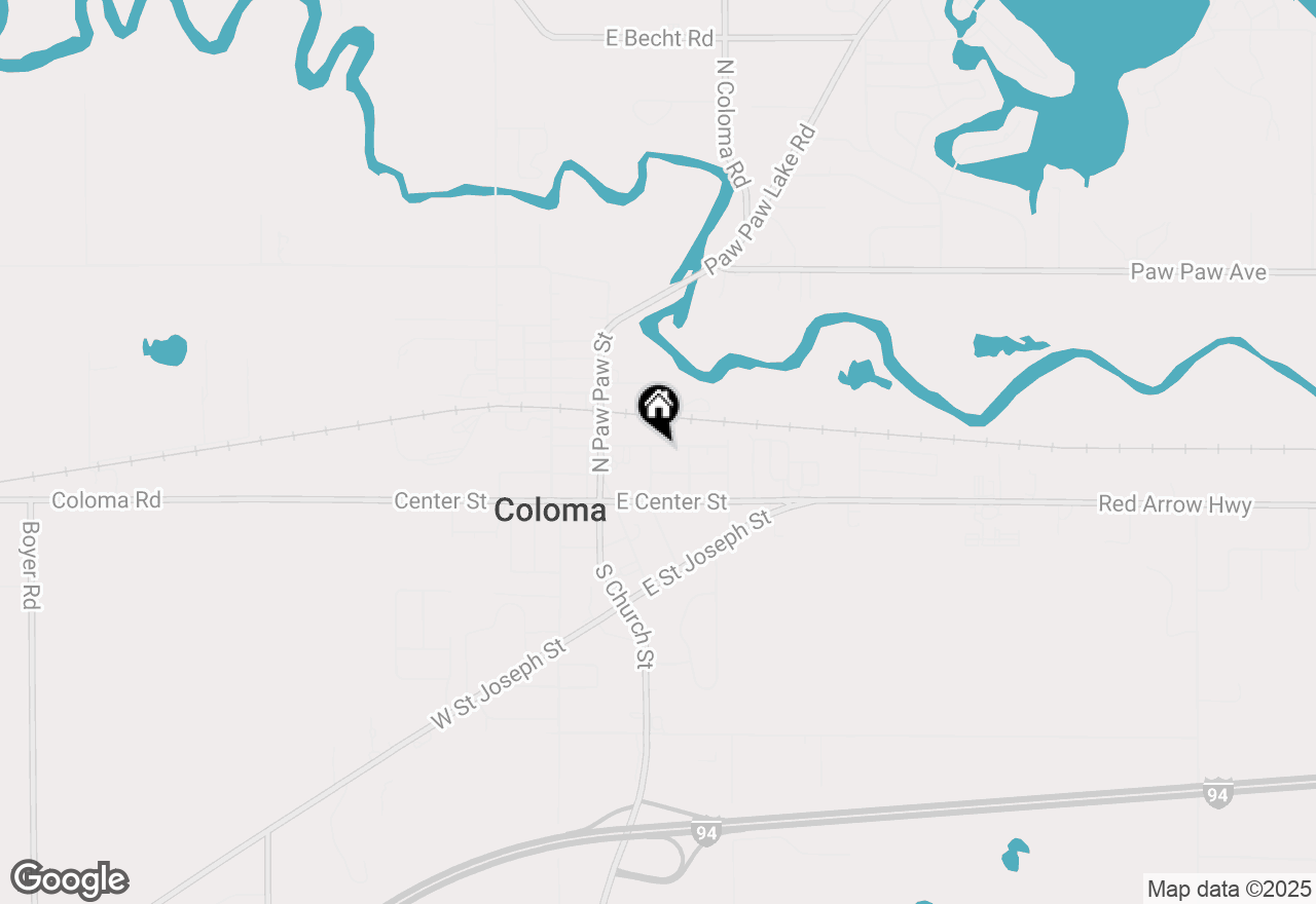 Map of 189 Banks Street, Coloma, MI 49038