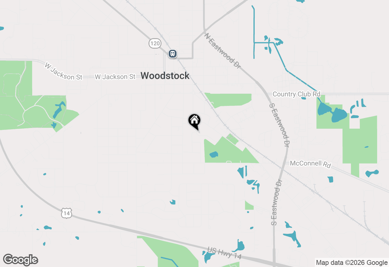 Map of (Address confidential), Woodstock, Illinois 60098