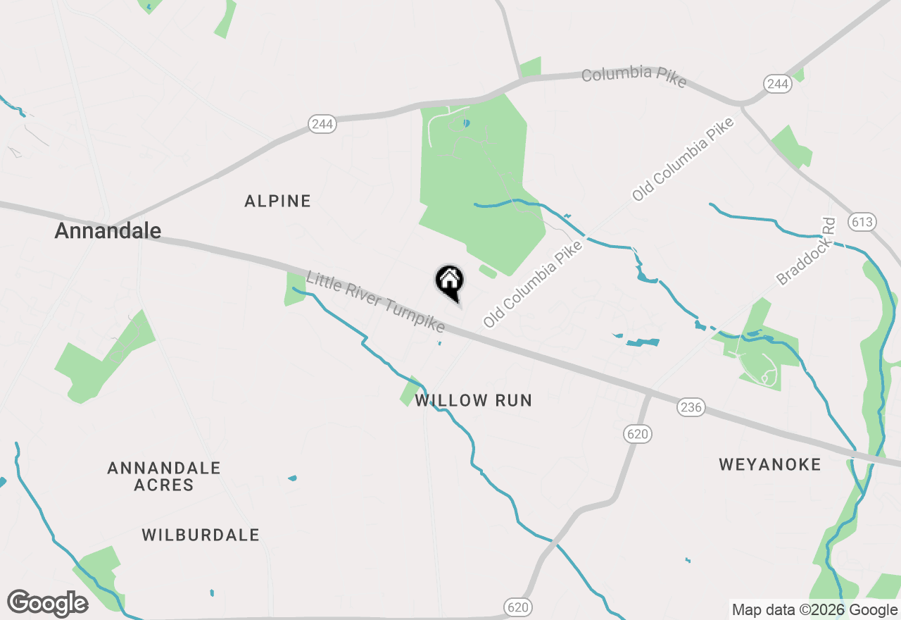 Map of 4563 Airlie Way, Annandale, VA 22003