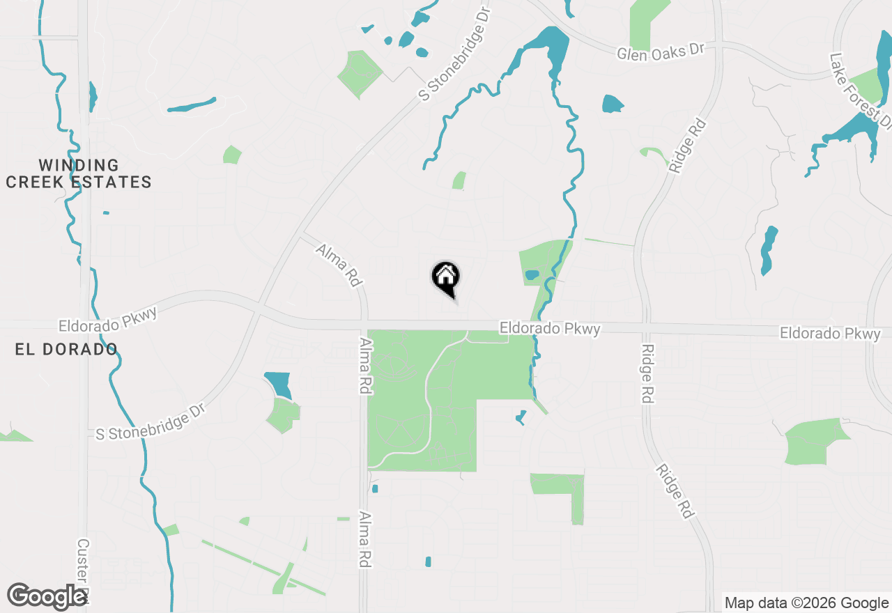 Map of 2813 Grand Canyon Court, Mckinney, TX 75072