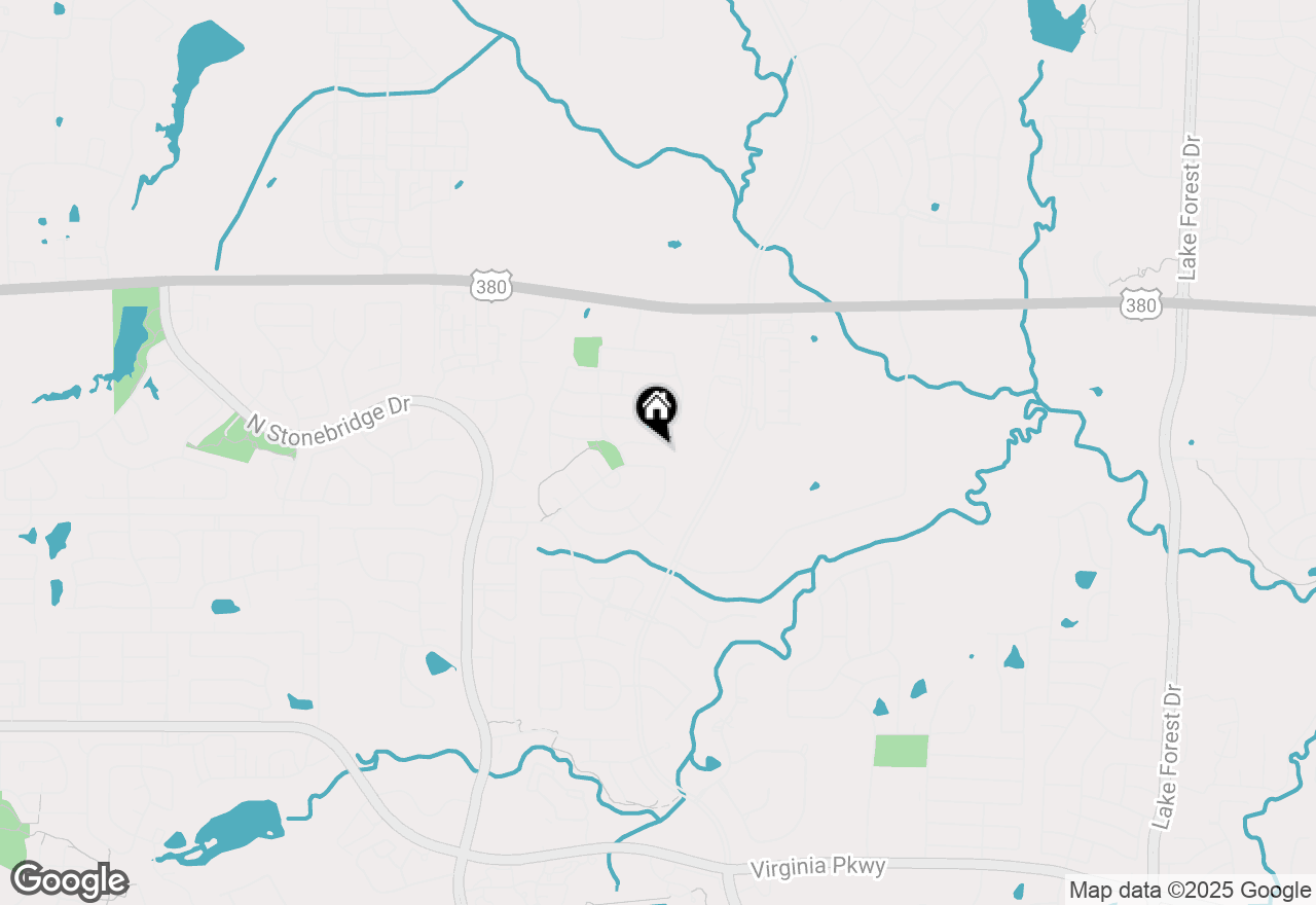 Map of 6301 Castle Rock Circle, Mckinney, TX 75071
