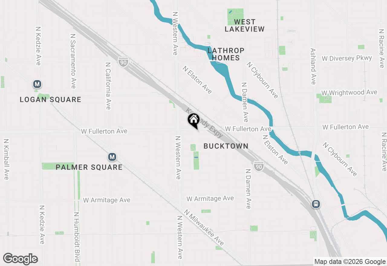 Map of 2338 N Oakley Avenue, Chicago, IL 60647