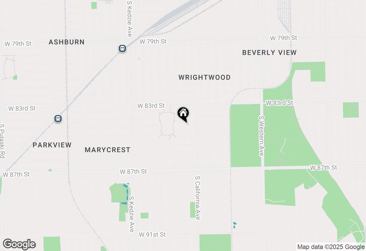 Map of 2852 W 84th Place, Chicago, IL 60652