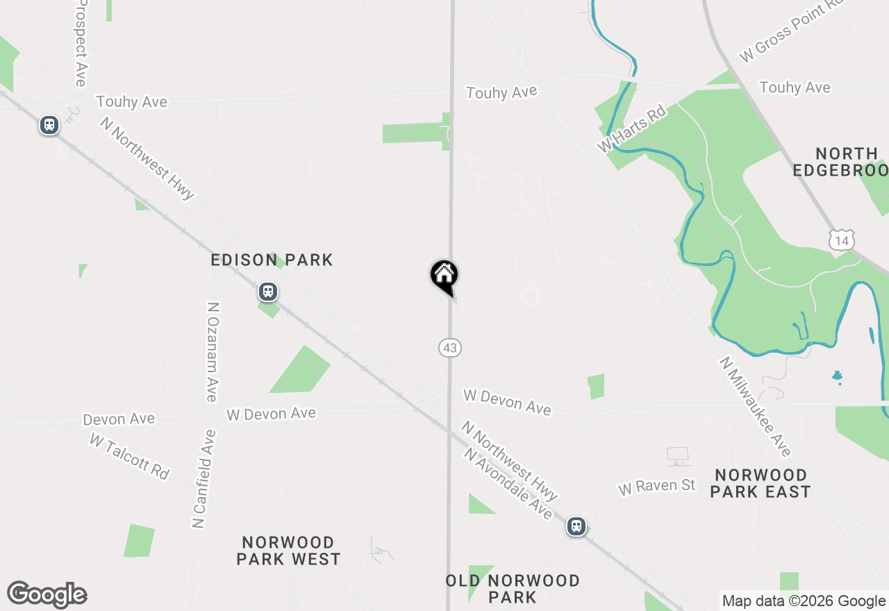 Map of 6636 N Harlem Avenue #2W, Chicago, IL 60631