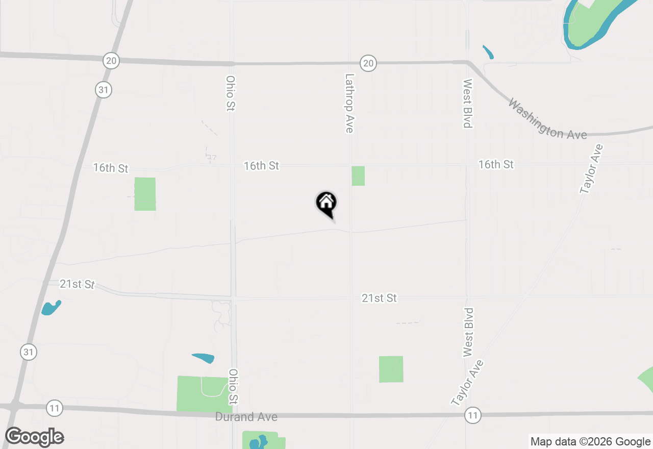 Map of 1755 Orchard St, Racine, WI 53405