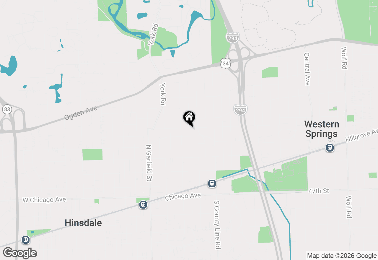 Map of 324 The Lane, Hinsdale, IL 60521