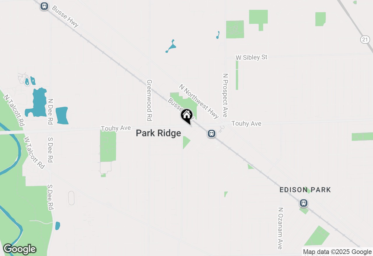 Map of 831 W Touhy Avenue, Park Ridge, IL 60068