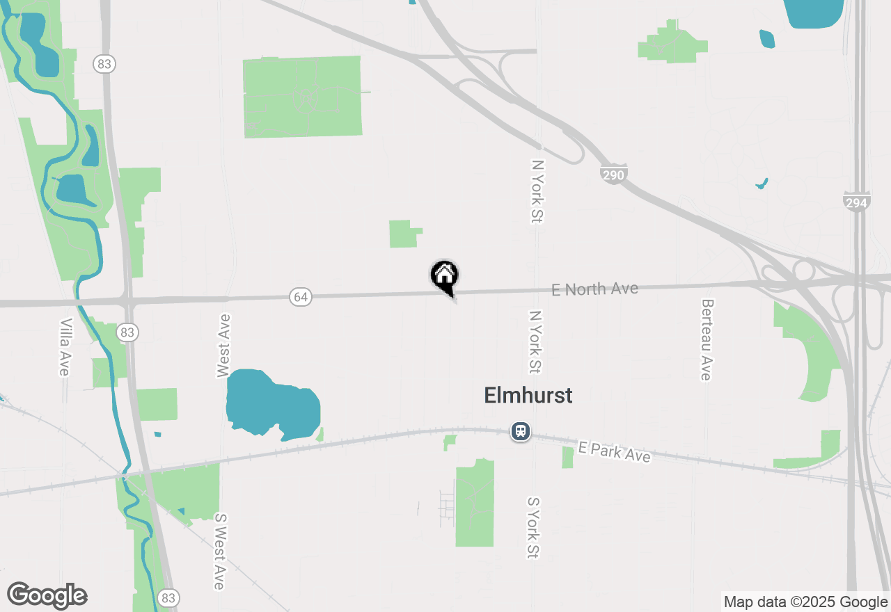 Map of 257 N Elm Avenue, Elmhurst, IL 60126