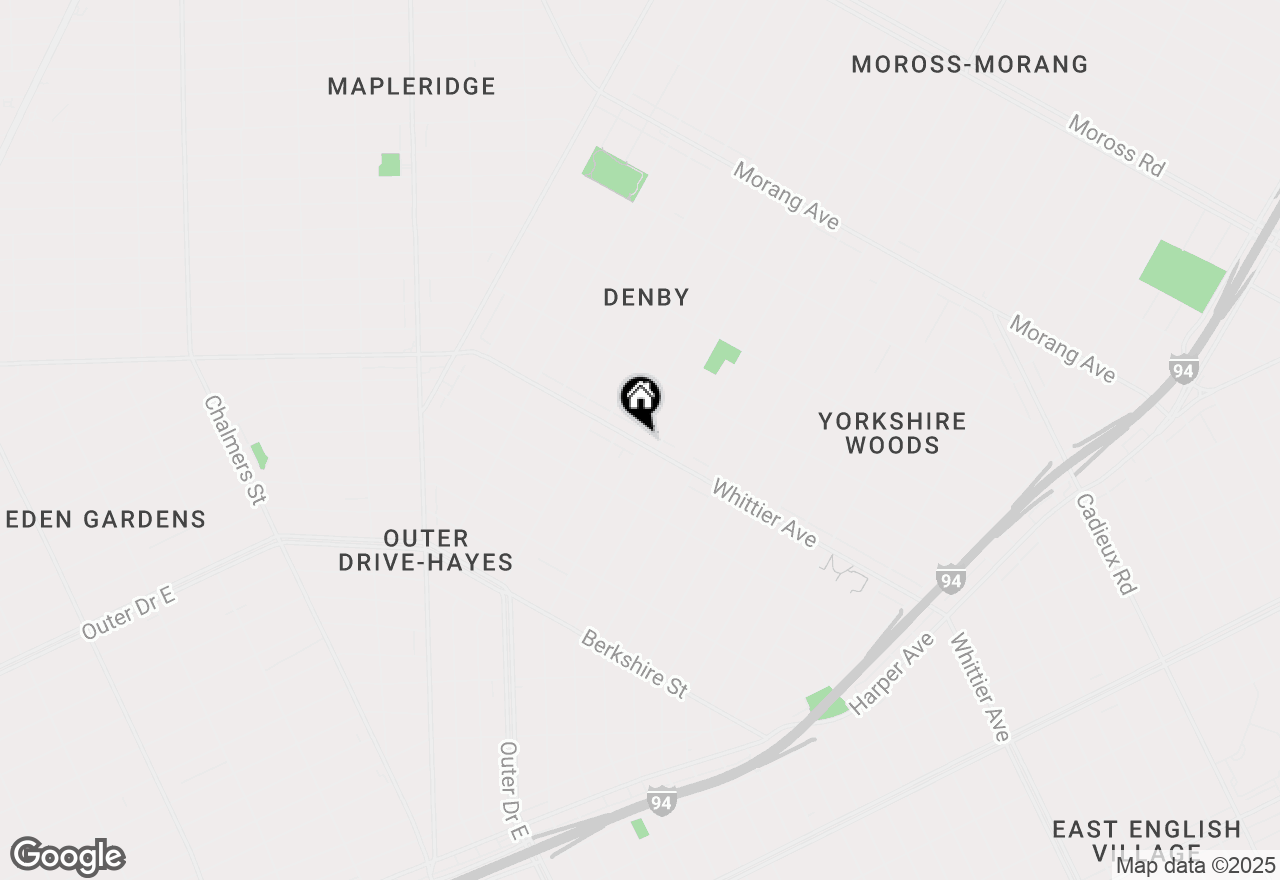 Map of 10940 Whittier Street, Detroit, MI 48224