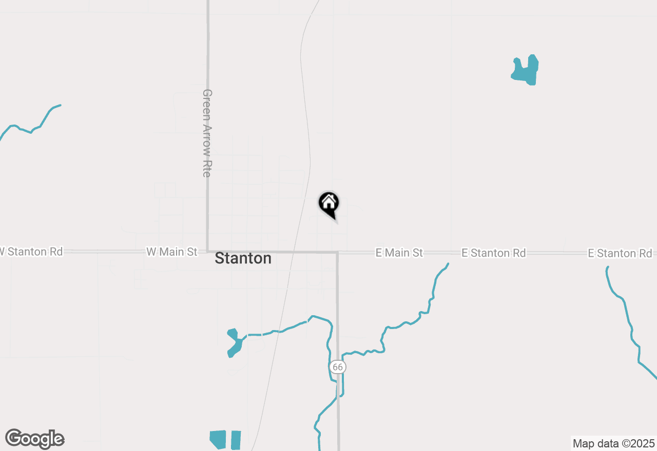 Map of 215 New Street, Stanton, MI 48888