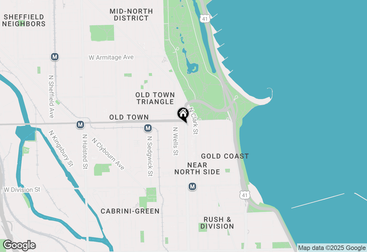 Map of 1550 N Lasalle Boulevard #307, Chicago, IL 60610