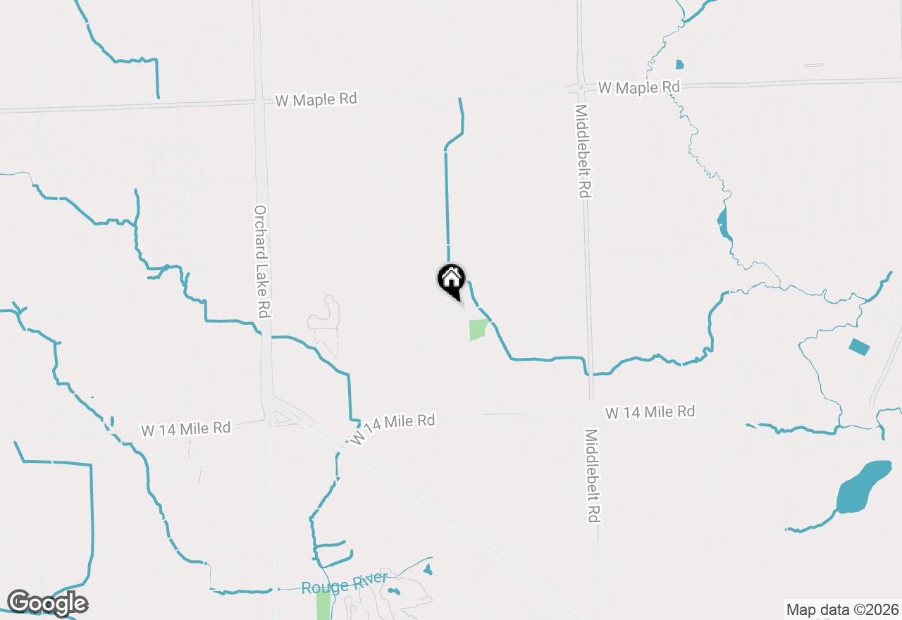 Map of 7166 Cottonwood Knoll, West Bloomfield, MI 48322