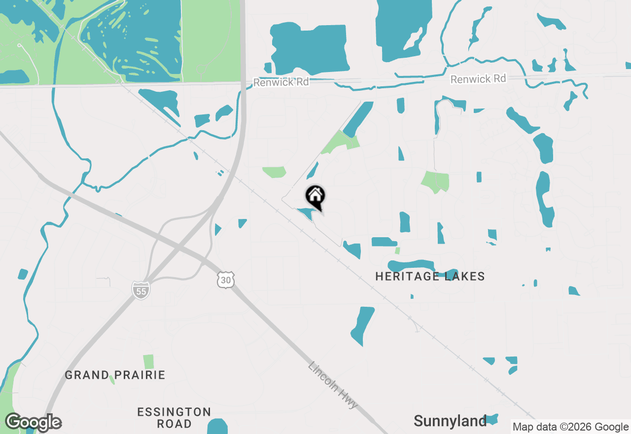 Map of 3513 Indian Head Lane, Joliet, IL 60435