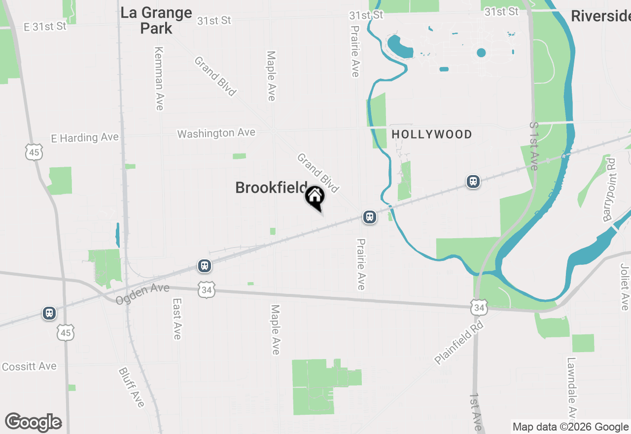 Map of 9031 Fairview Avenue, Brookfield, IL 60513