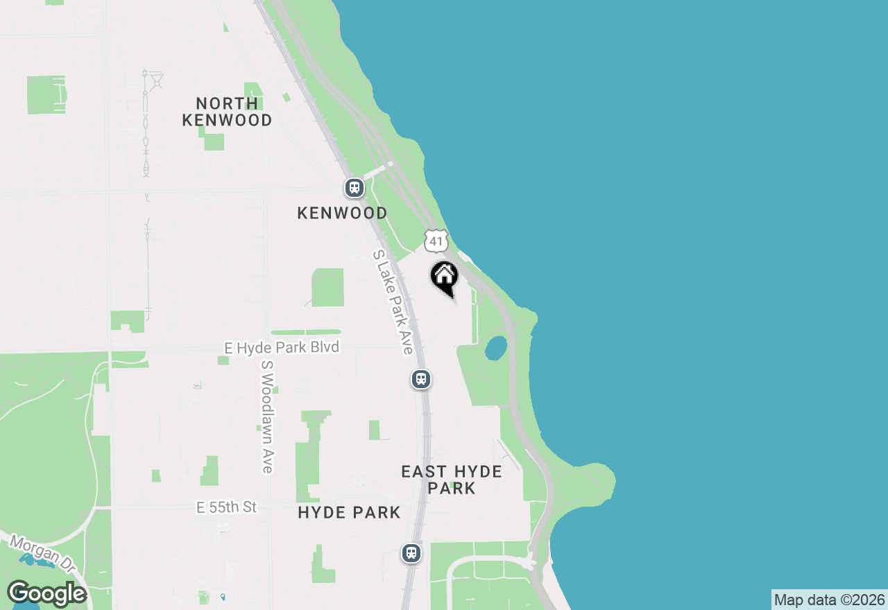 Map of 5000 S East End Avenue #23A, Chicago, IL 60615