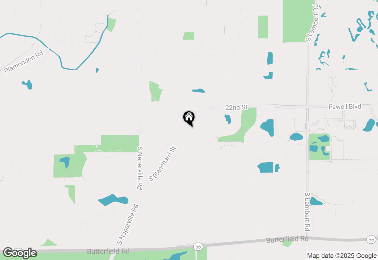 Map of 1712 La Palma Court, Wheaton, IL 60189