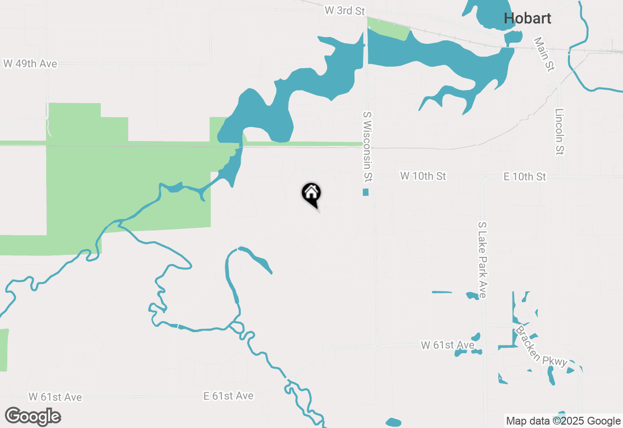 Map of 1129 S Dekalb Street, Hobart, IN 46342