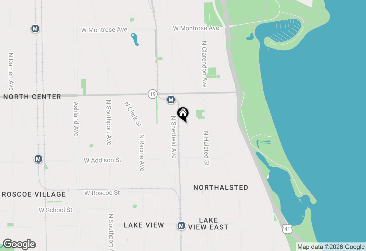 Map of 3763 N Wilton Avenue #3S, Chicago, IL 60613