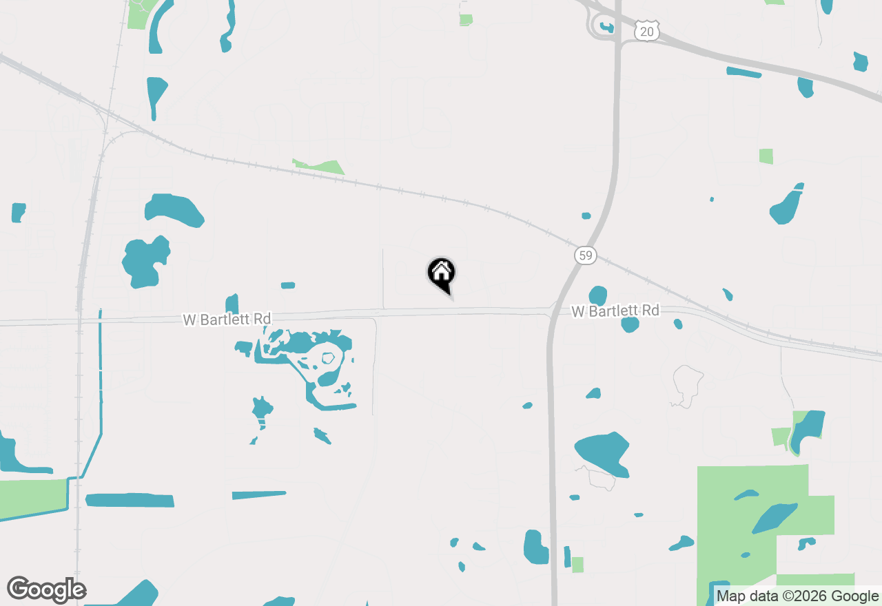 Map of 1275 Tiger Lily Drive, Bartlett, IL 60103