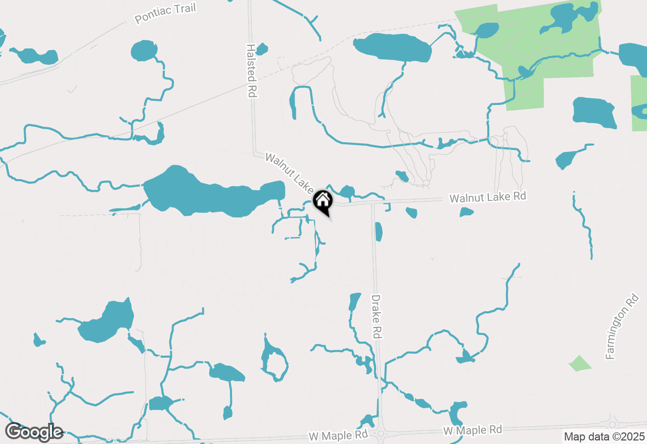 Map of 5523 Walnut Circle W, West Bloomfield, MI 48322