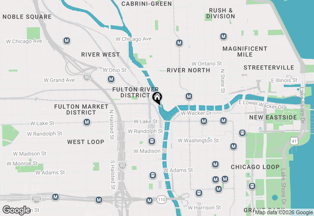 Map of 333 N Canal Street #1306, Chicago, IL 60606