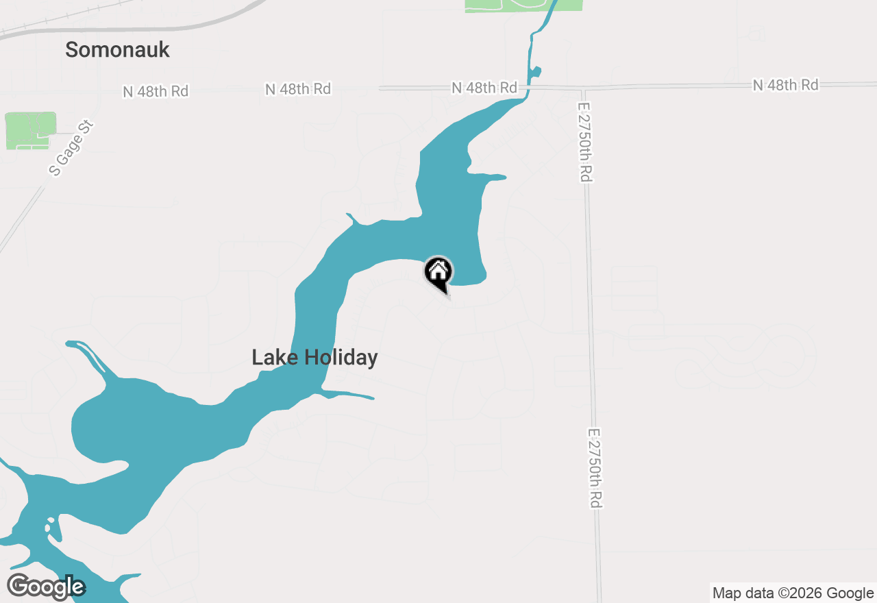 Map of 1740 Holiday Drive, Lake Holiday, IL 60548