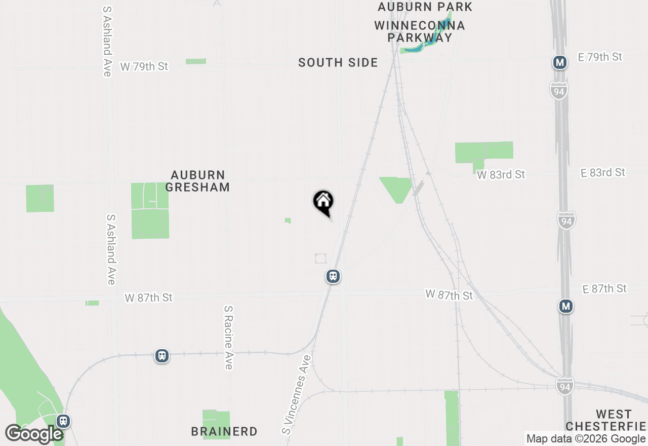 Map of 8432 S Green Street, Chicago, IL 60620