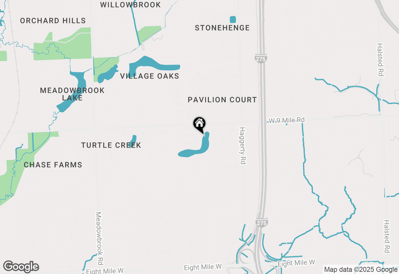 Map of 22068 Edgewater, Novi, MI 48375