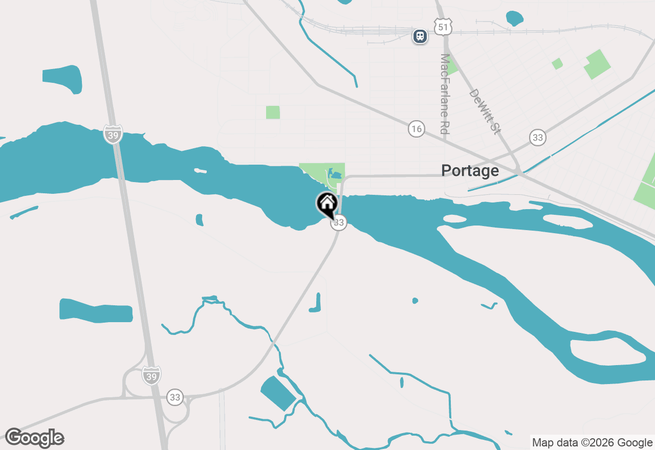 Map of 1001 Highway 33, Portage, WI 53901