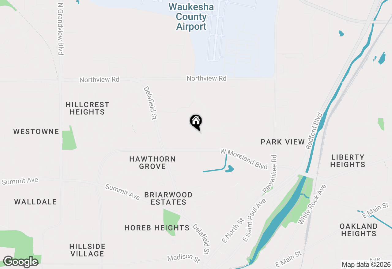 Map of 1500 Gabriel Dr #2, Waukesha, WI 53188