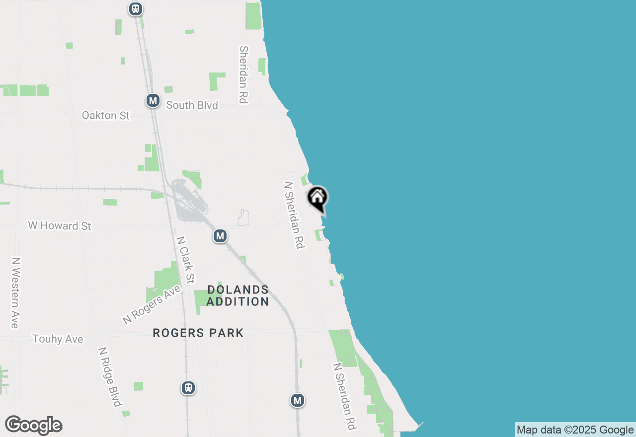 Map of 7625 N Eastlake Terrace #104, Chicago, IL 60626