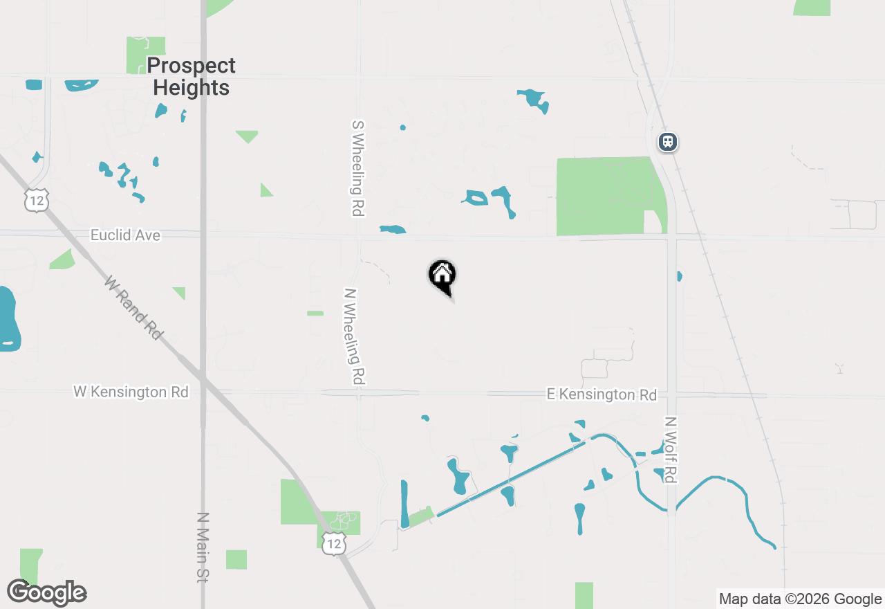 Map of 1107 N Greenfield Lane, Mount Prospect, IL 60056