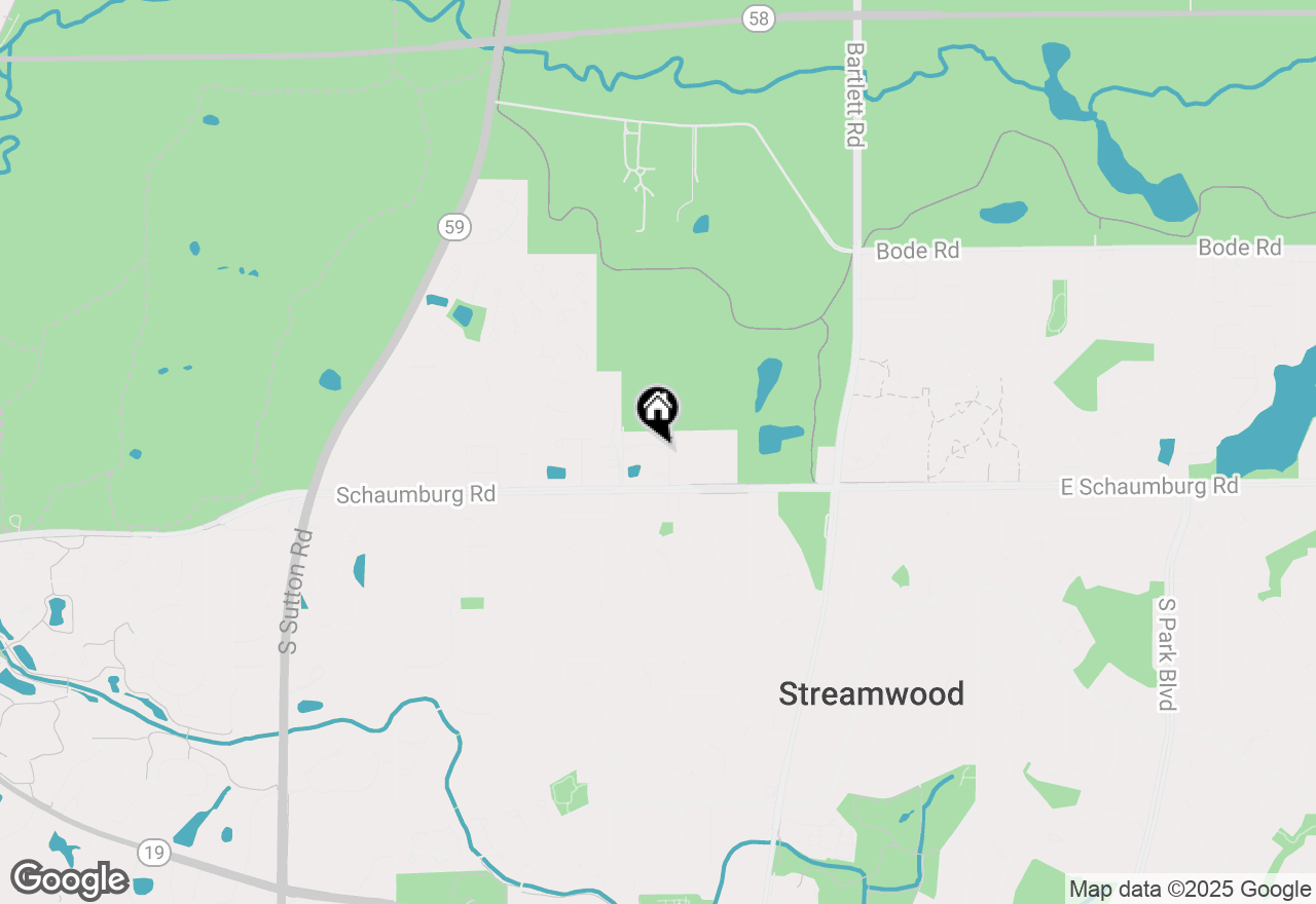 Map of 16 Moraine Drive, Streamwood, IL 60107