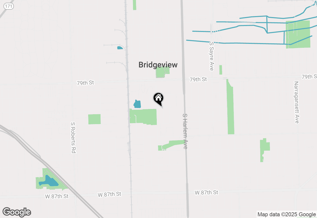 Map of 8101 S Oketo Avenue, Bridgeview, IL 60455