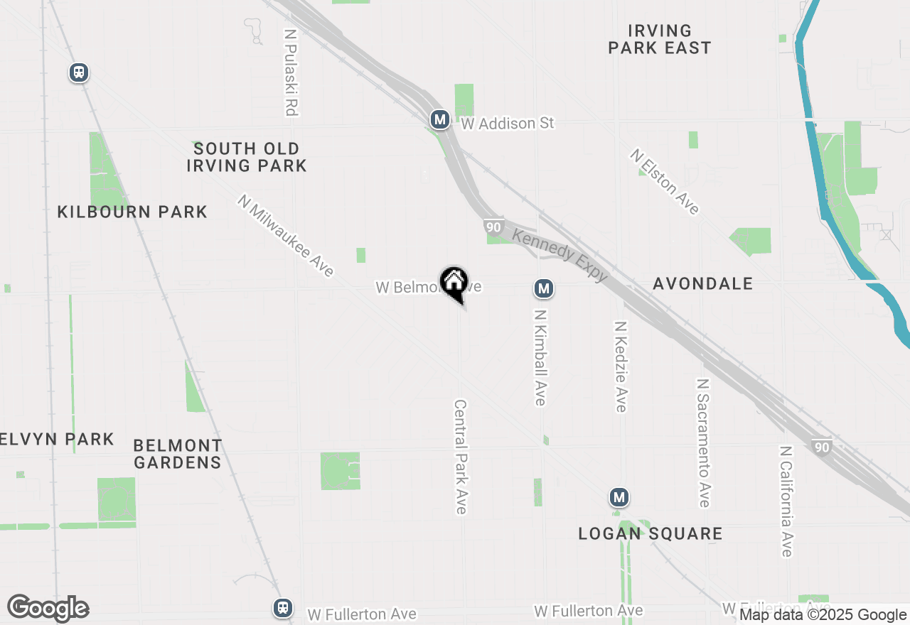 Map of 3118 N Central Park Avenue #1F, Chicago, IL 60618