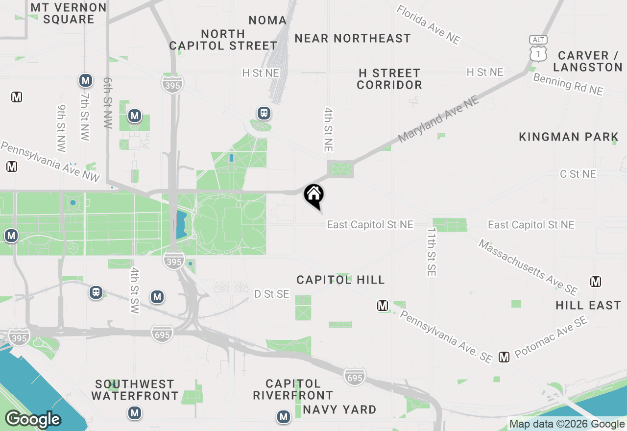 Map of 15 3rd Street Ne, Washington, DC 20002