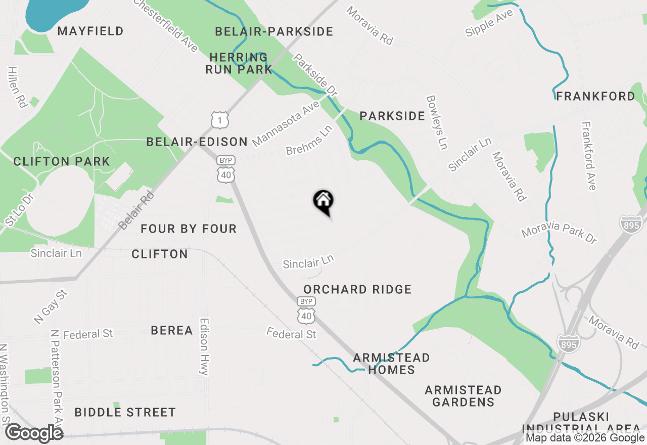 Map of 3925 Chesterfield Avenue, Baltimore, MD 21213