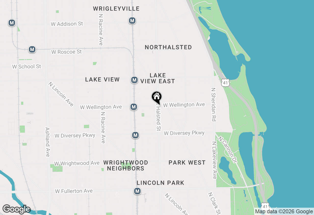 Map of 2956 N Halsted Street #2, Chicago, IL 60657