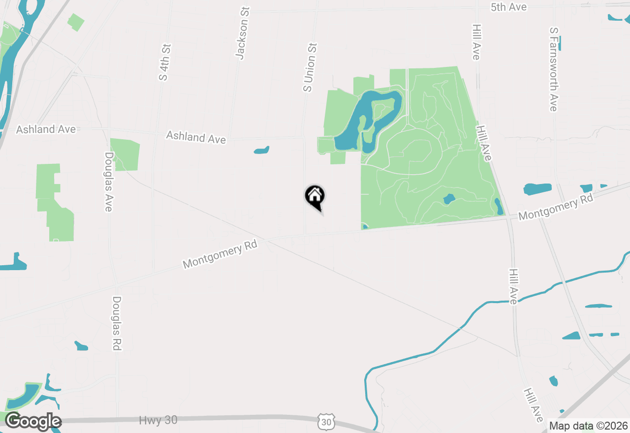 Map of 1219 Gates Street, Aurora, IL 60505